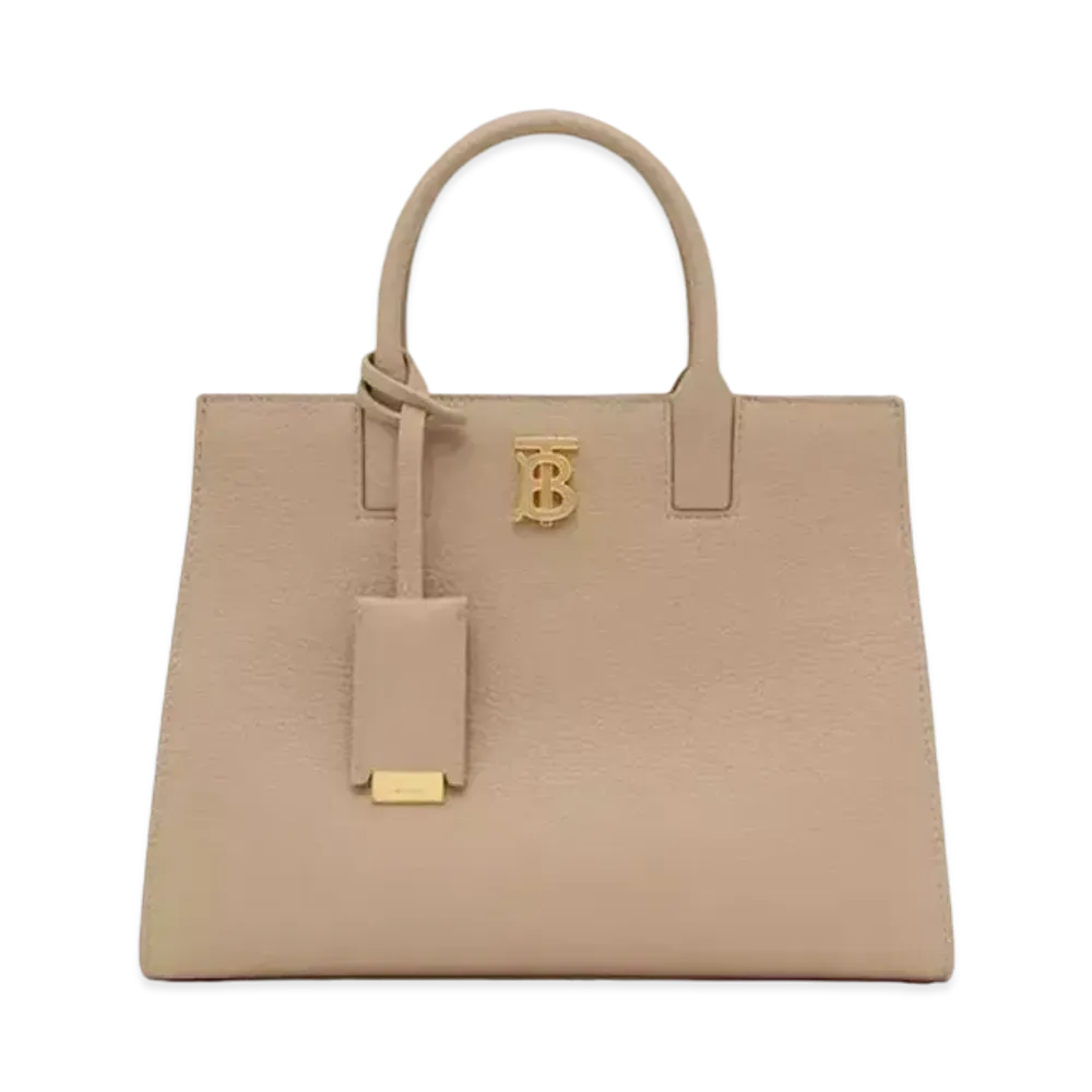 Burberry Grainy Leather Mini Frances Bag "Oats Beige"