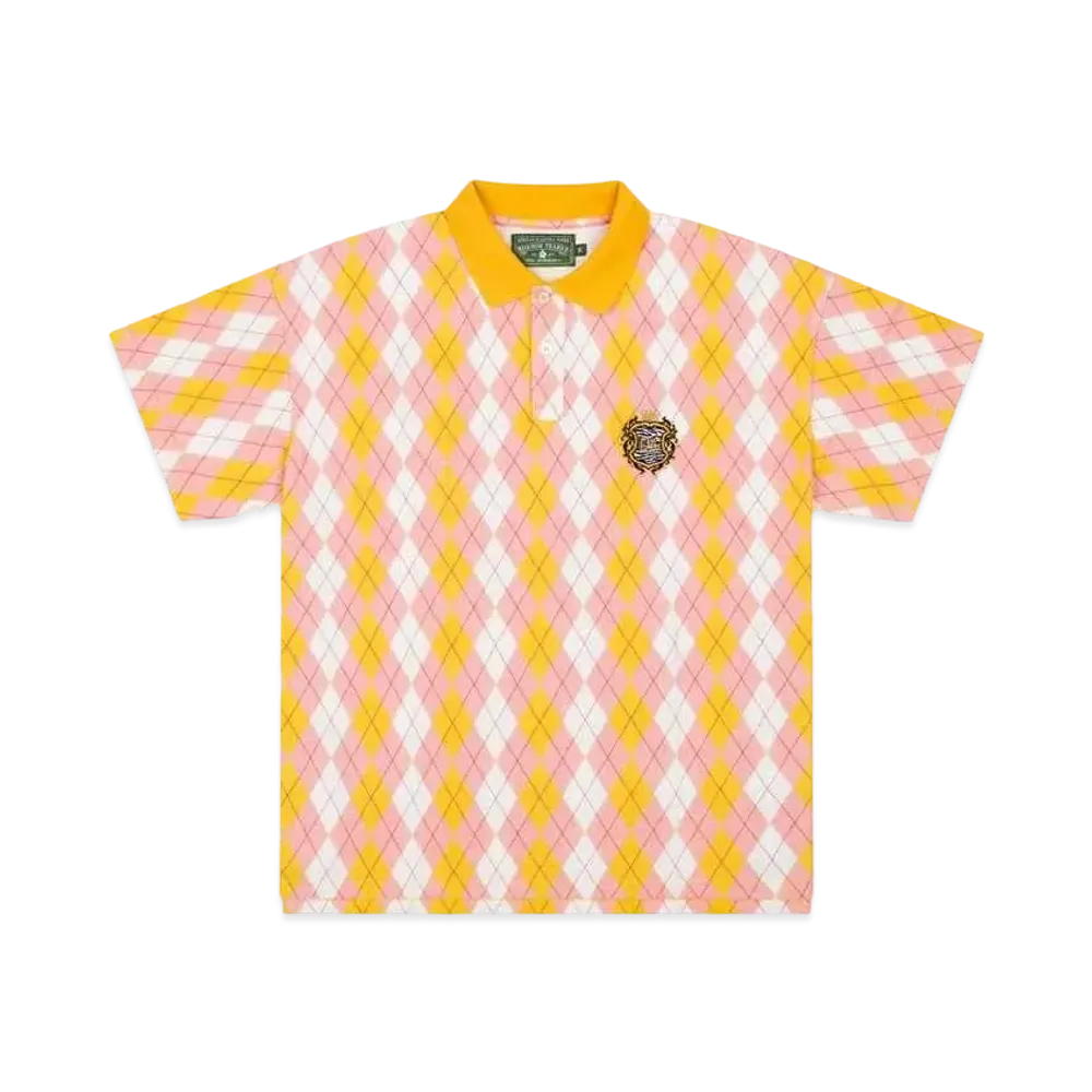DENIM TEARS Intarsia Polo "Pink"