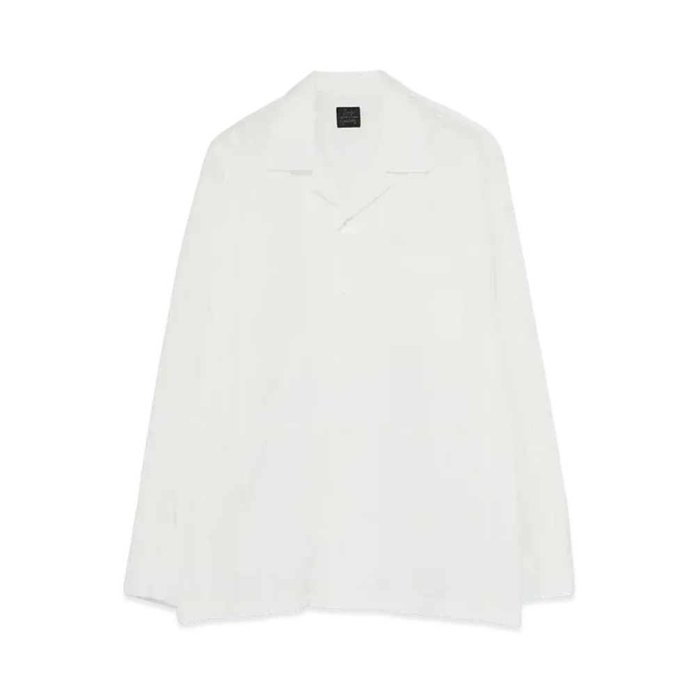 Yohji Yamamoto Pour Homme COSTUME D'HOMME 4 DIMENSION CUTTING MOTION REGULAR COLLAR SHIRT "White"