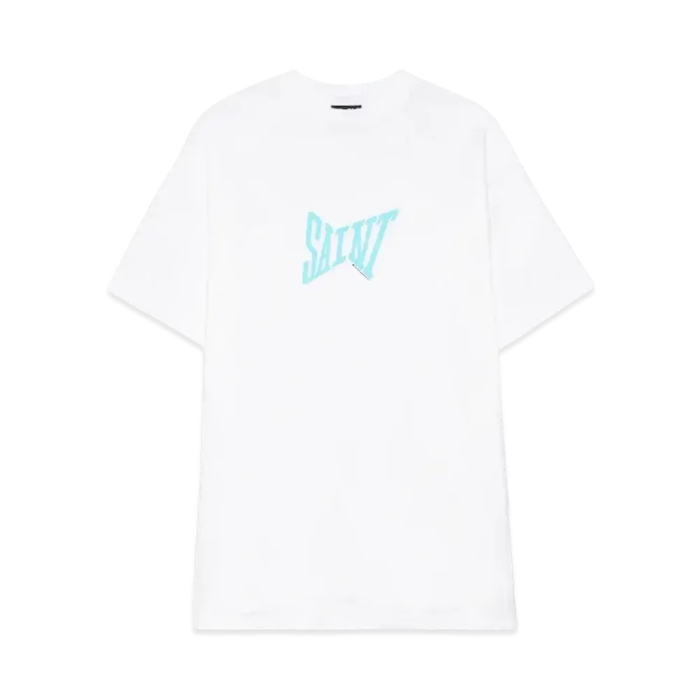 SAINT Mxxxxxx 24SS SS Tee / Ribon Saint "White/Blue"