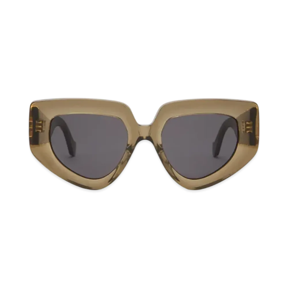 LOEWE Diamond Sunglasses "Clear Khaki"