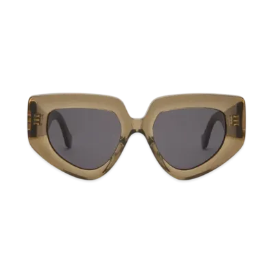 LOEWE Diamond Sunglasses "Clear Khaki"