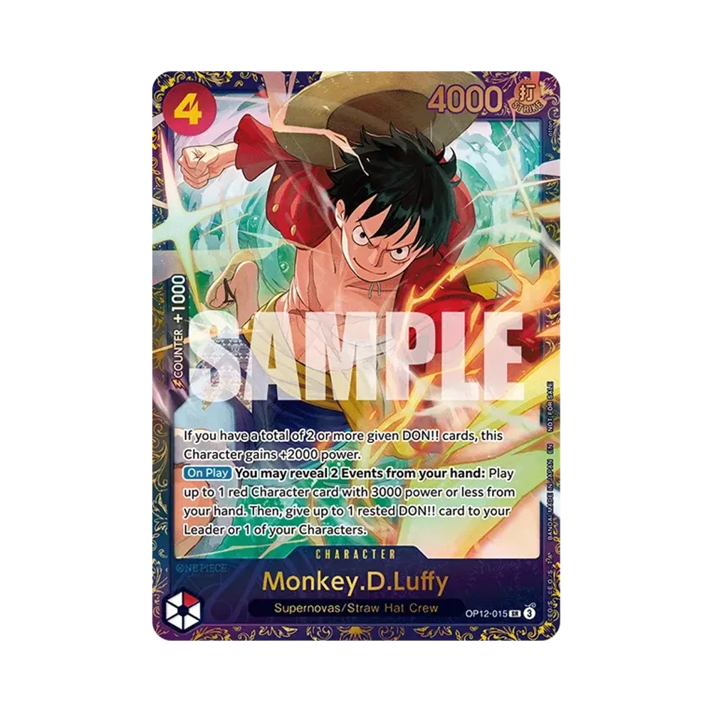 モンキー・D・ルフィ SR :トップ64 [OP12-015](プロモーションカード「トレジャーカップ 2025年11月」)