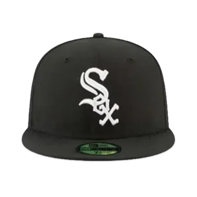 NEW ERA 59FIFTY 5950 MLB "White Socks Black"