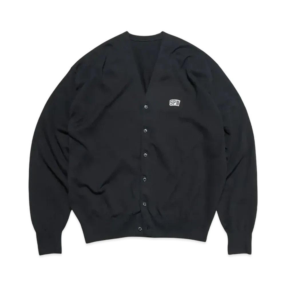 SOPHNET. SPN Wappen Knit Cardigan "Black"