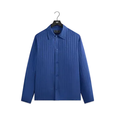 Kith Crest Logo Boxy Collared Overshirt "Bow"