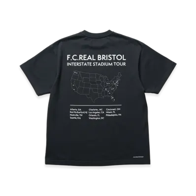 F.C.Real Bristol Interstate Stadium Tour S/S Tee "Black"