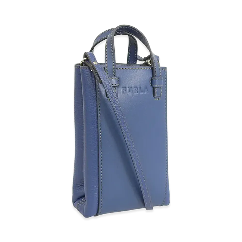 FURLA Miastella Mini Vertical Crossbody "Blue"