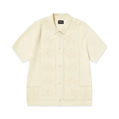 HUF Summer 25 Plantlife Perforated Knit Top "Natural"