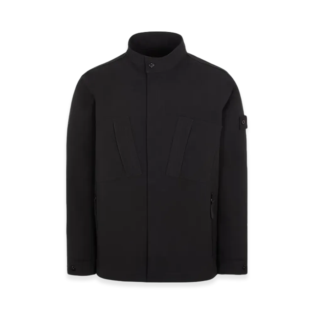 Stone Island Q11F2 Ghost Piece Gabardine Doppio Blouson - 23FW "Black"