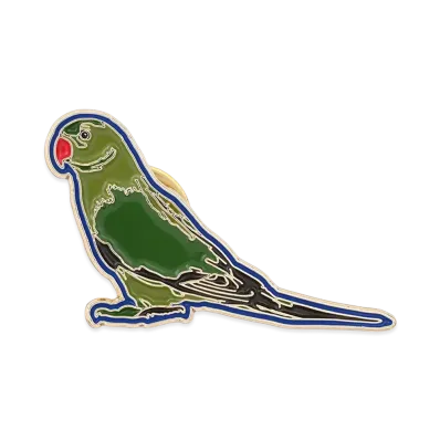 Barbour x Paul Smith Parrot Pin Badge "Green"