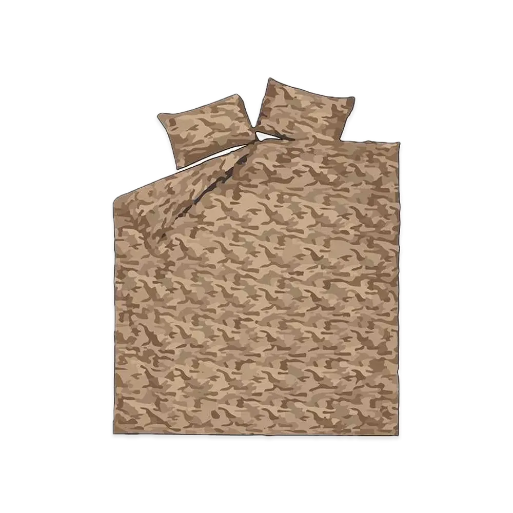 Supreme Logo Camo Duvet + Pillow Set "Tan Camo"