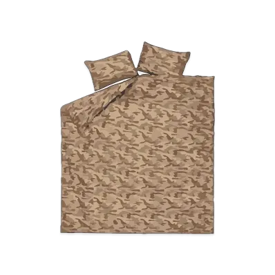 Supreme Logo Camo Duvet + Pillow Set "Tan Camo"