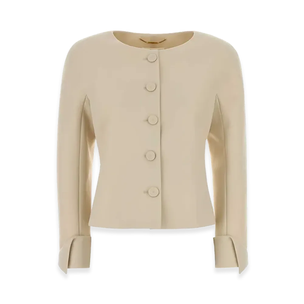 Chloe Women's Wool Blazer "Ivory"