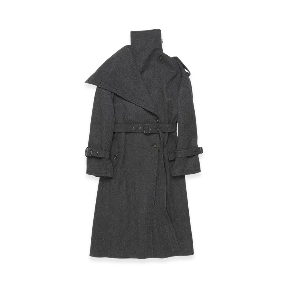 Acne Studios Belted Coat "Grey/black"