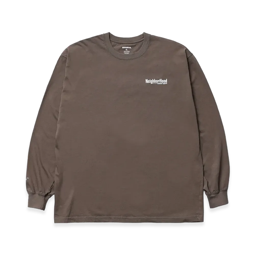 NEIGHBORHOOD NH . Tee LS-14 "Brown"