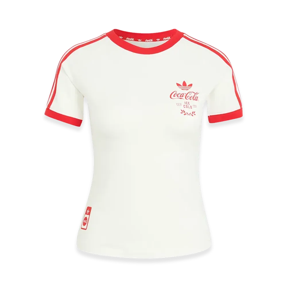 adidas x Coca-Cola Women's 3 Stripes Tee "Core White"