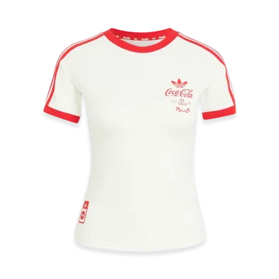 adidas x Coca-Cola Women's 3 Stripes Tee "Core White"