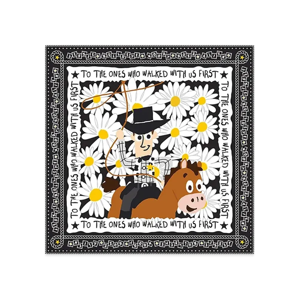 PEACEMINUSONE x Toy Story THE FIRST FAN Scarf 01 Silk 