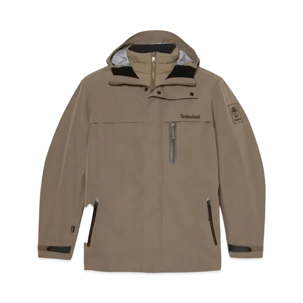 Timberland Men's Super Benton Wind Proof 3 In 1 Jacket "Brown"