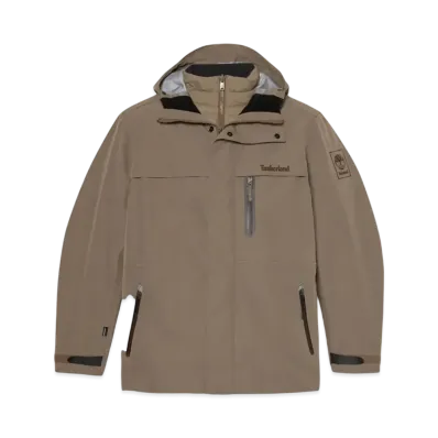 Timberland Men's Super Benton Wind Proof 3 In 1 Jacket "Brown"