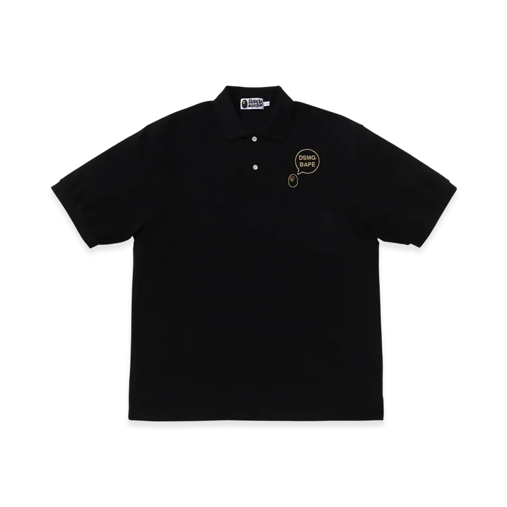 A BATHING APE x Dover Street Market Ginza Relaxed Fit Polo Shirt "Black"