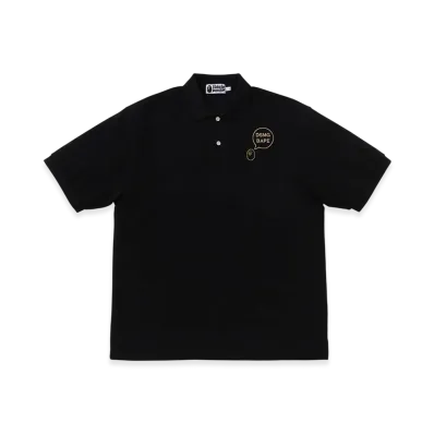 A BATHING APE x Dover Street Market Ginza Relaxed Fit Polo Shirt "Black"