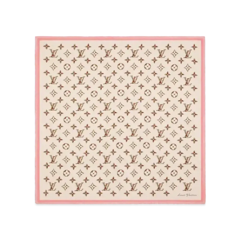 Louis Vuitton Monogram Flowers Shawl "Beige"
