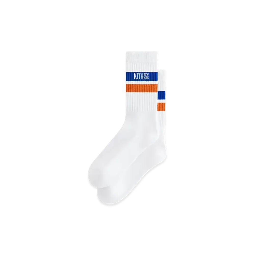 Kith Calf Stripe Socks "White"