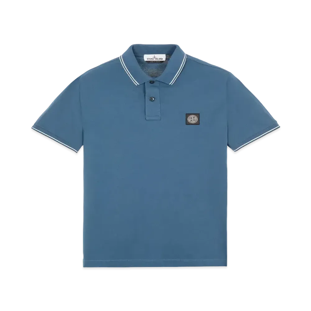 Stone Island 22S18 STRETCH COTTON PIQUE_SLIM FIT "Teal"