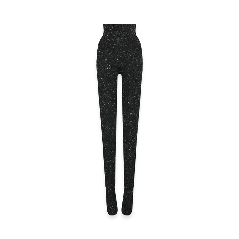The Row Women's Mumu Cashmere Tights "Charcoal Melange"