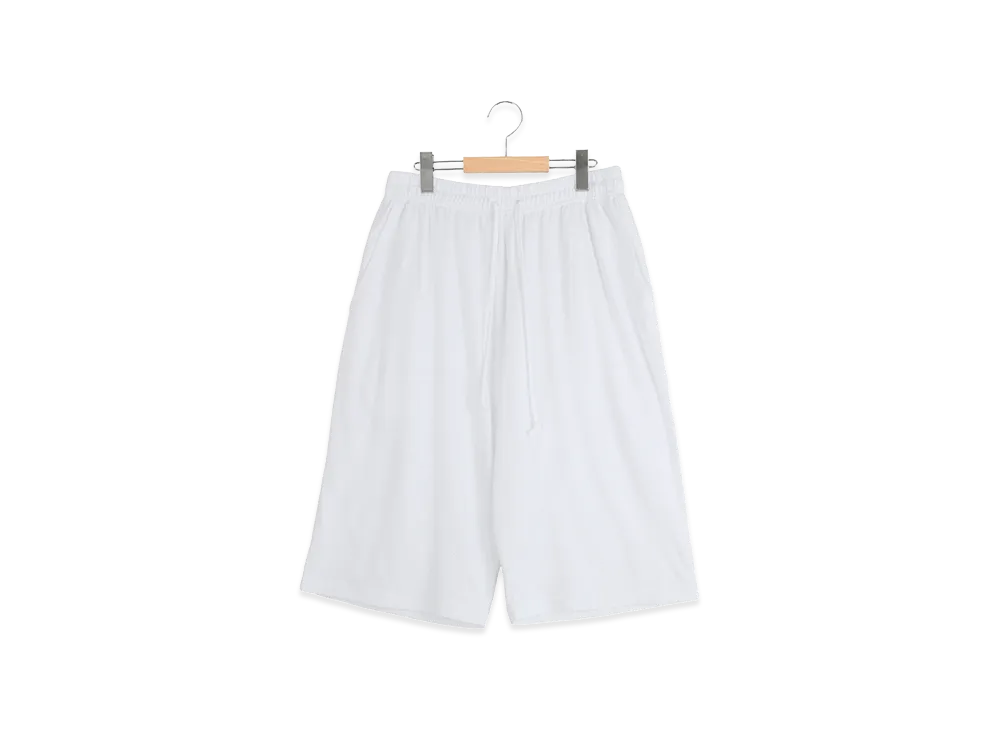 COMOLI Cotton Mesh Shorts "White"