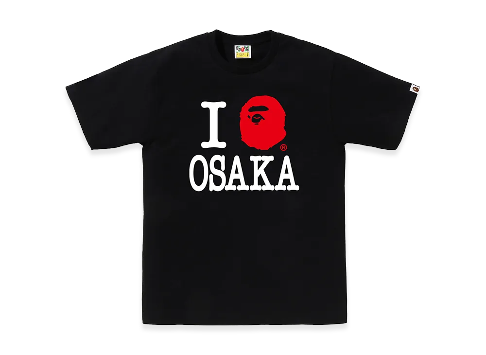 A BATHING APE Osaka Exclusive I Love Bape Osaka Tee "Black"