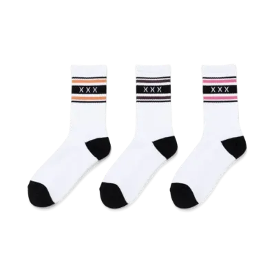 GOD SELECTION XXX Socks (3Piece 1Pack) GX-S24-SO-04 "Orange/Brown/Pink"