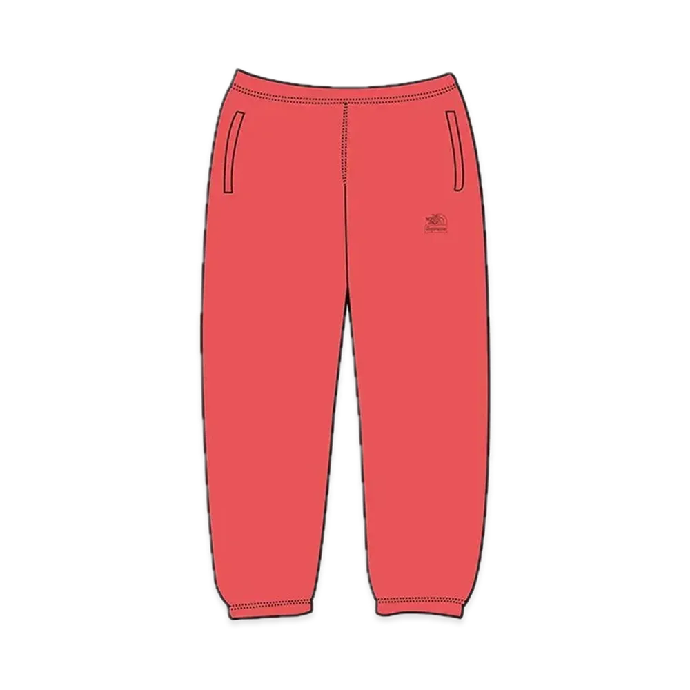 Supreme x The North Face Pigment Printed Sweatpant "Red"