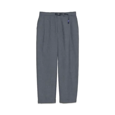 The North Face PURPLE LABEL Polyester Wool Oxford Wide Tapered Field Pants "Mix Gray"