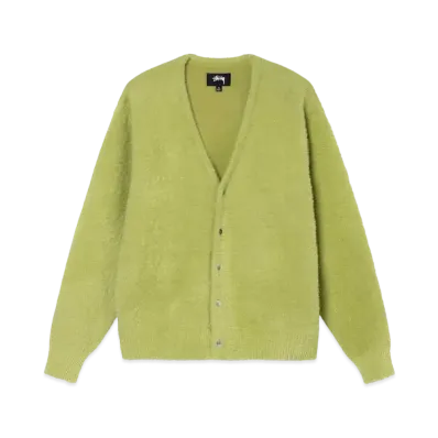 Stussy Shaggy Cardigan "Lime"