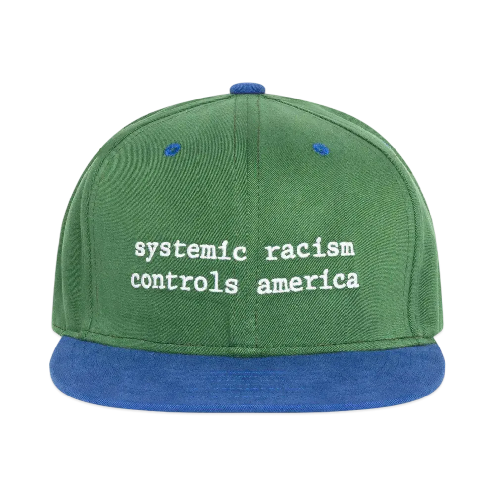 DENIM TEARS x Arthur Jafa Systemic Racism Controls America Hat "Green"