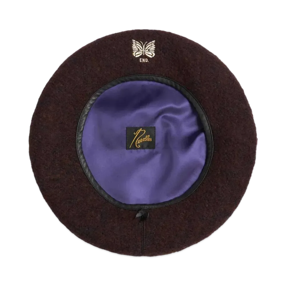 END. x Needles Rattan Beret "Brown"