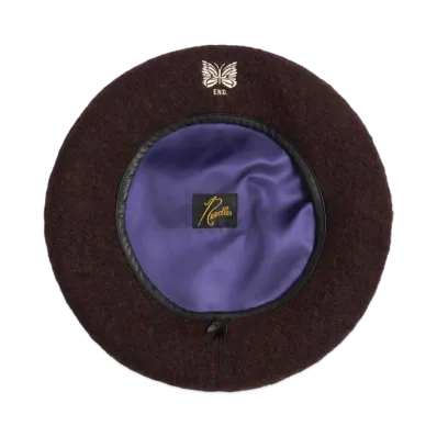 END. x Needles Rattan Beret "Brown"