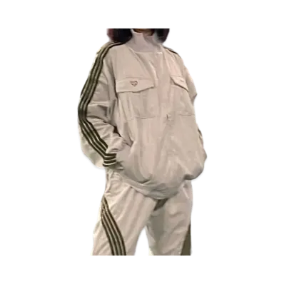 HTH velor track jacket "LIGHT GRAY"