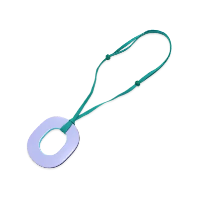 Hermes Isthme Pigment GM Necklace "Curacao/Parme/Blue"