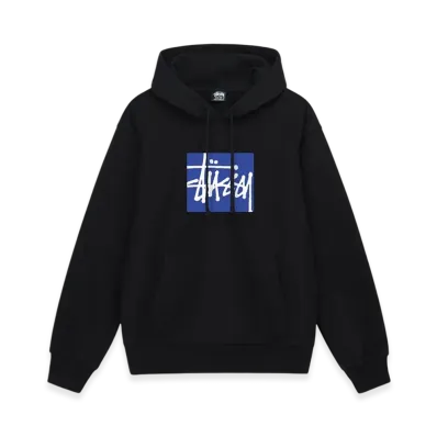 Stussy Stock Box Hoodie "Black"