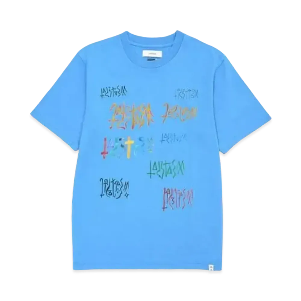FACETASM Graphic Basic Tee "Light Blue"