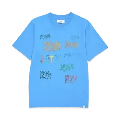 FACETASM Graphic Basic Tee "Light Blue"