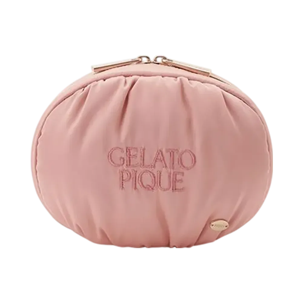 GELATO PIQUE Satin Logo Pouch "Coral"