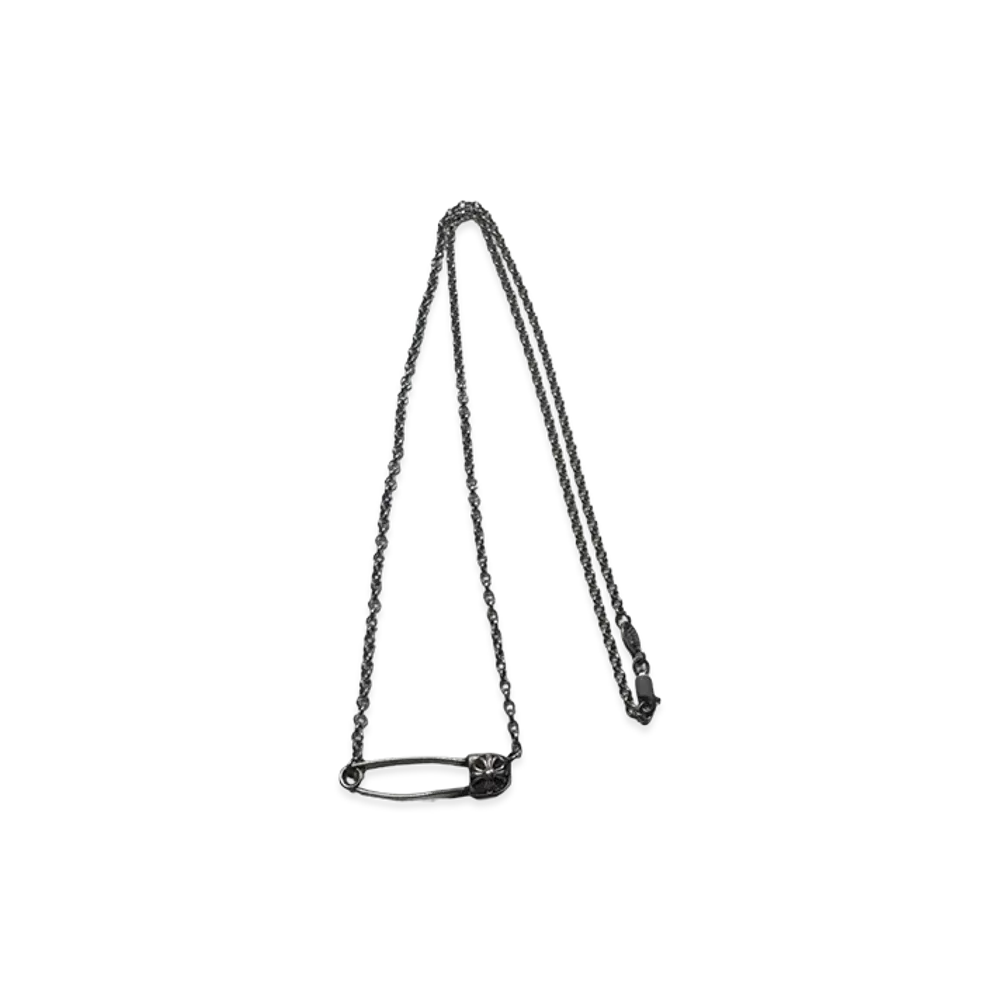 Chrome Hearts CH Plus Safety Pin Necklace "Silver"