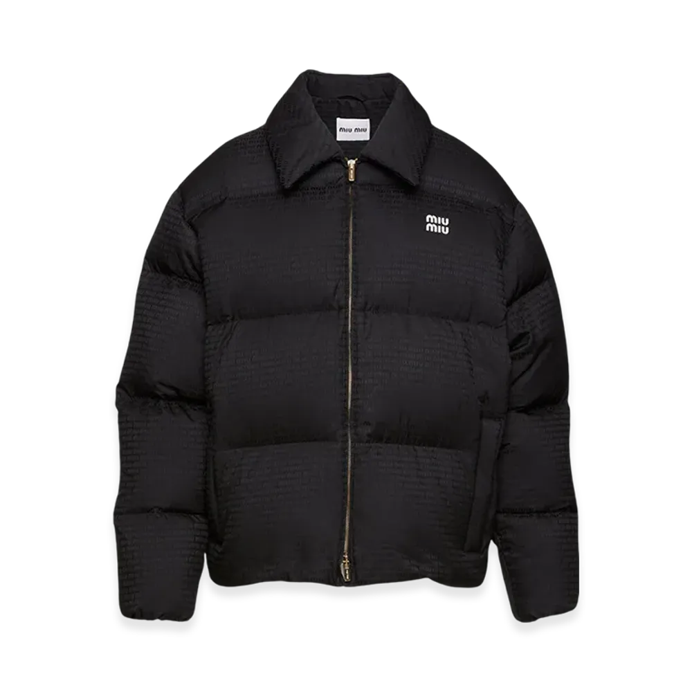 MIU MIU Women's Nylon Puffer Jacket "Black"