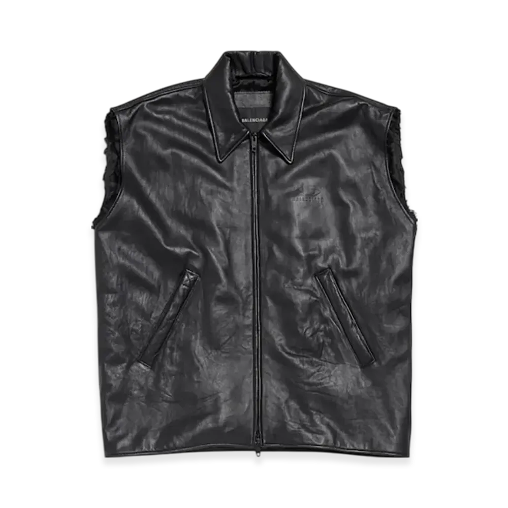 BALENCIAGA Men's Sleeveless Bomber "Black"