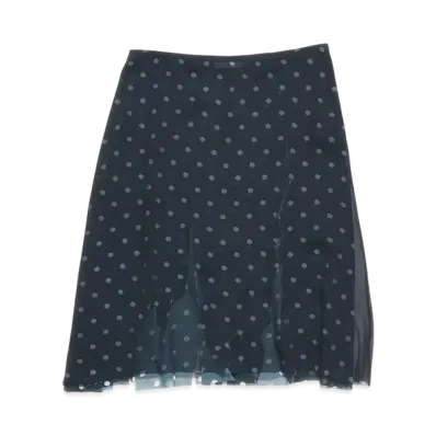 Acne Studios Mesh Layered Skirt "Navy/White"